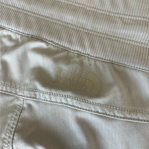 The North Face Pants Beige Ruched Hiking Casual Outdoor Cropped Capris Womens XL - Picture 10 of 11